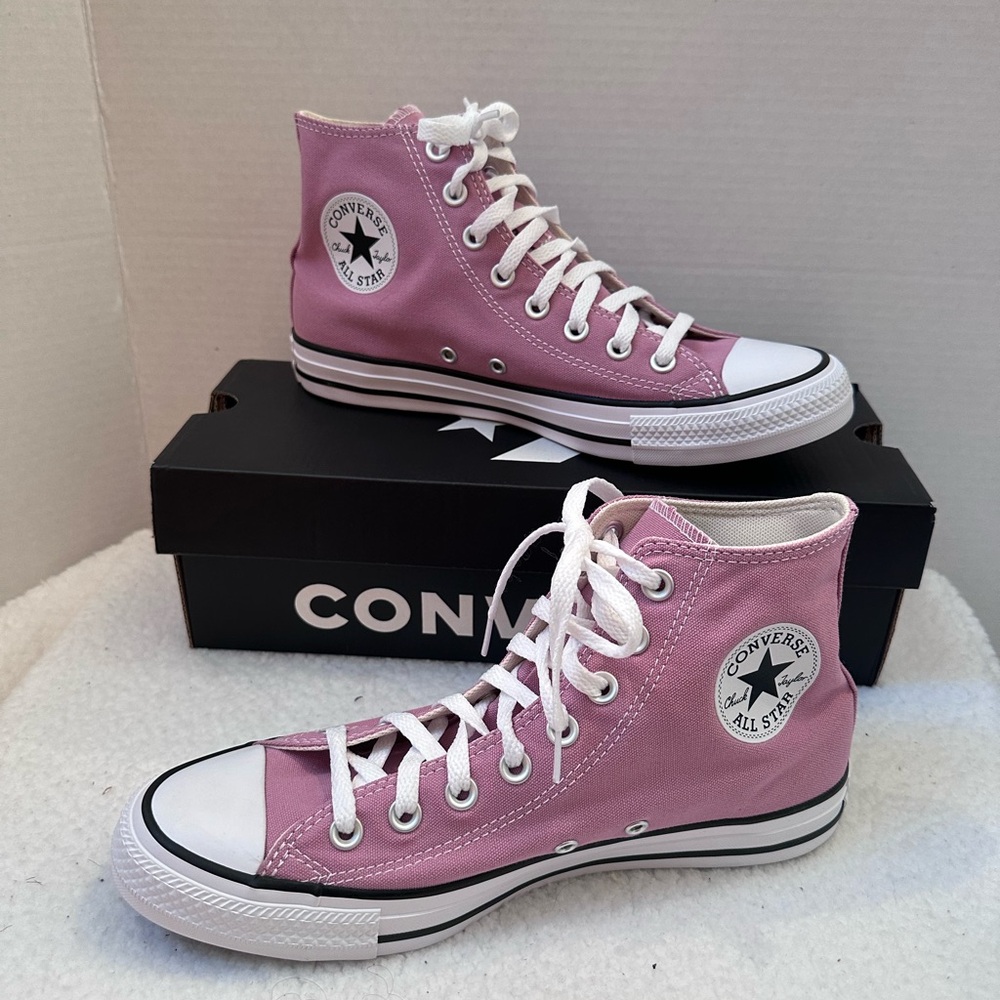 Pink Converse High Top Sneakers